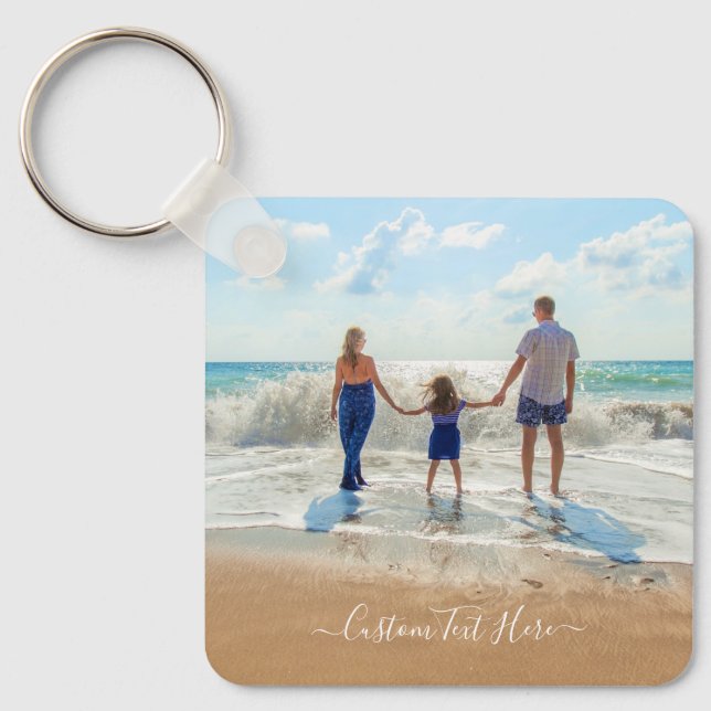 Porte-clés Personnalisé Famille Photo Porte - clé Votre Propr (Recto)