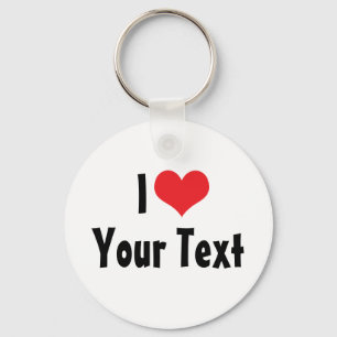 Porte-clés Personnalisé I Love Porte - clé