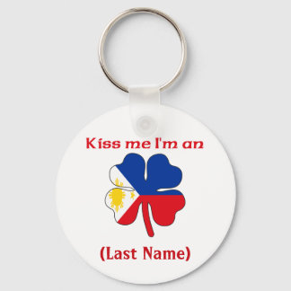 Porte-clés Personnalisé Kiss Me Je suis Philippin Objet