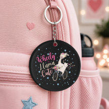 Porte-clés personnalisé Llama roulant mignon