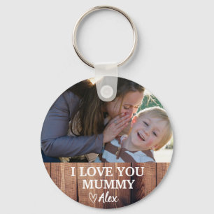 Porte-clés personnalisé Mummy, Je t'aime Mummy Pho