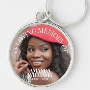Porte-clés Personnalisé Photo Elegant Memorial