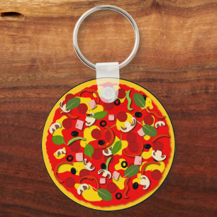 Porte-clés Personnalisé Pizza Lover