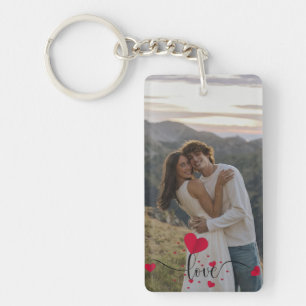 Porte-clés personnalisé pour couple avec photo – P