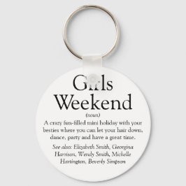 Porte-clés personnalisé pour définir un week-end e