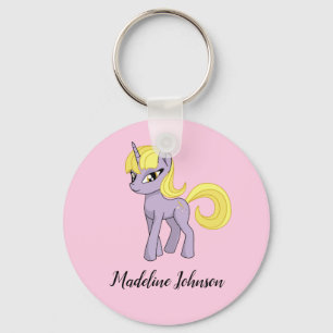Porte-clés personnalisé pour filles licorne