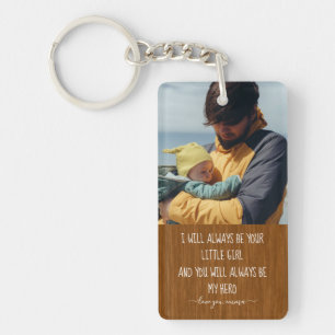 Porte-clés personnalisé pour papa avec photo moder
