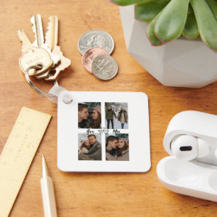 Porte-clés personnalisé You & Me avec plusieurs ph