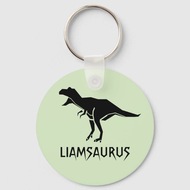 Porte-clés Personnaliser Dinosaure Nom Personnaliser (Recto)
