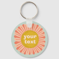 PERSONNALISER IT Pink Daisy Sunflower Nom Balise
