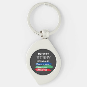 Porte-clés Personnaliser Magnifique Hubby Checklist Valentine