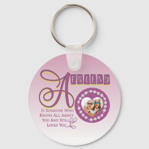 Porte-clés Personnaliser Moderne Best Friends Chic Citation