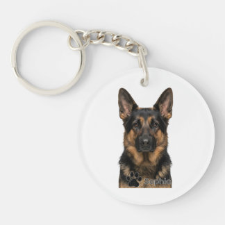 Porte-clés personnalisés pour chien berger alleman