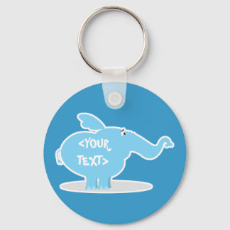Porte-clés Personnalisez un éléphant, <YOUR TEXT>