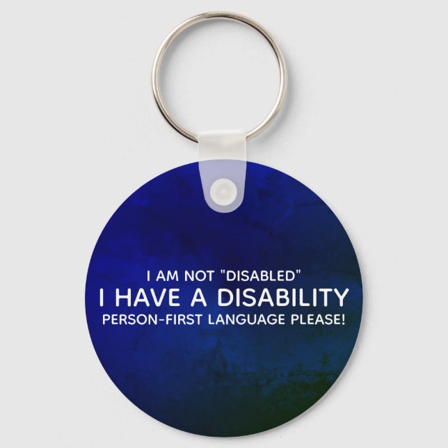 Porte-clés Personne Première personne handicapée (Recto)