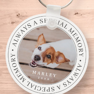 Porte-clés Pet Memorial Toujours une mémoire spéciale Photo m