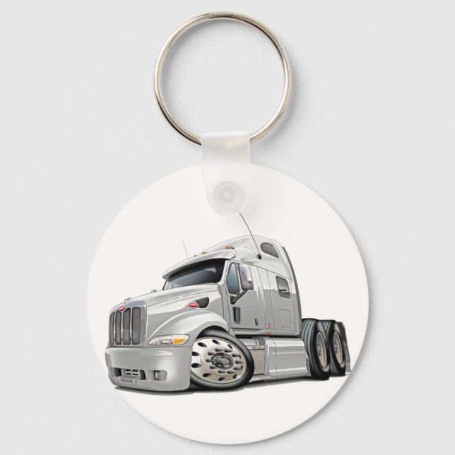 Porte-clés Peterbilt White Truck (Recto)