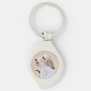 Porte-clés Petit Basset Griffon Vendéen Peinture - Chien Art