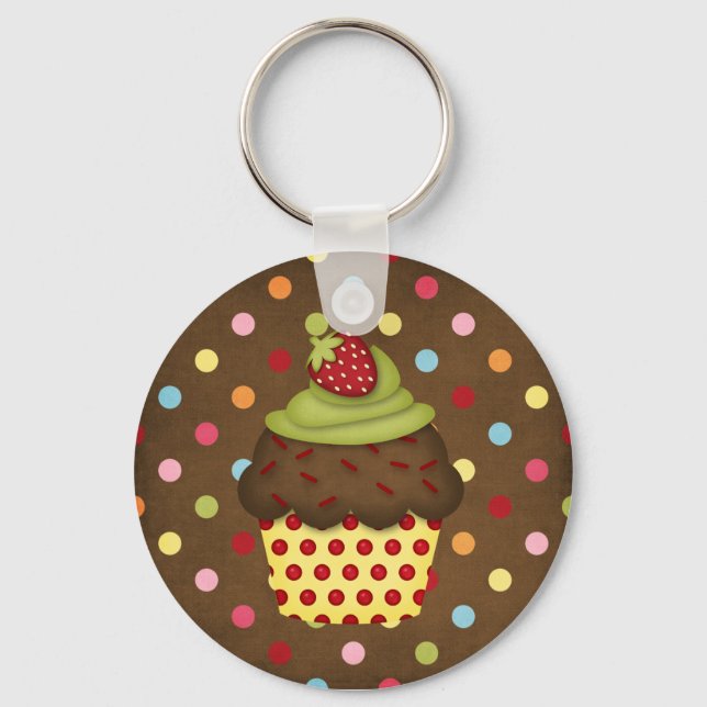Porte-clés petit cupcake (Recto)