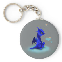 Petit dragon bleu d'amour