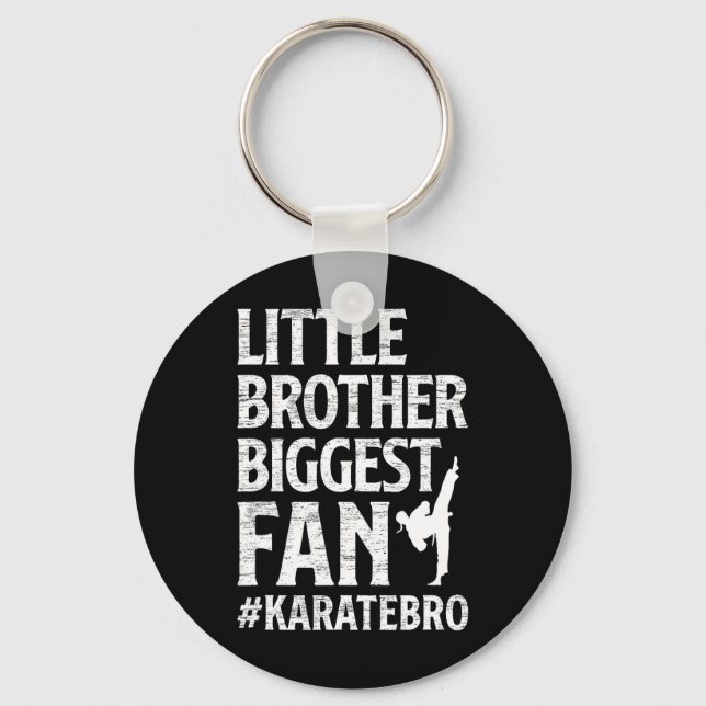 Porte-clés Petit Frère Plus Grand Ventilateur Karate Bro Fier (Recto)