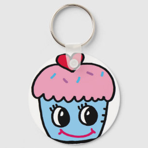 Porte-clés petit gâteau avec le coeur