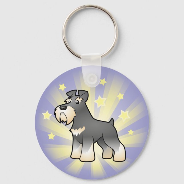Porte-clés Petit géant étoilé/Schnauzer standard/miniature (Recto)