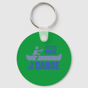 Porte-clés Petit homme en pirogue