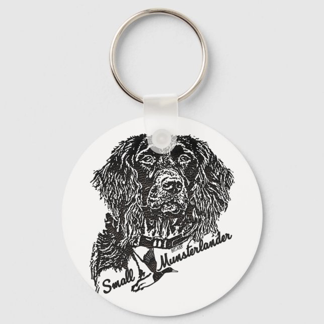Porte-clés Petit Munsterlander (logo) (Recto)
