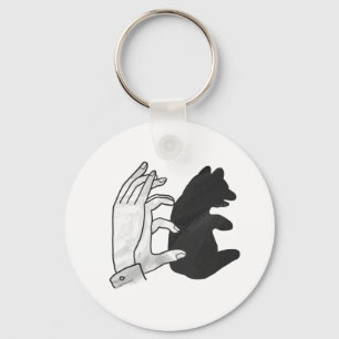 Porte-clés Petit ours Ours Silhouette Main