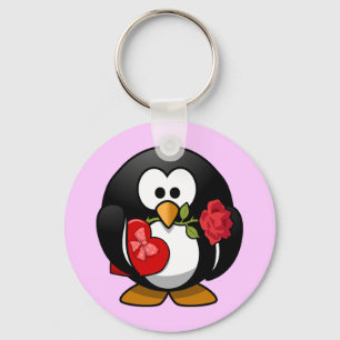 Porte-clés Petit pingouin animated mignon de Valentine