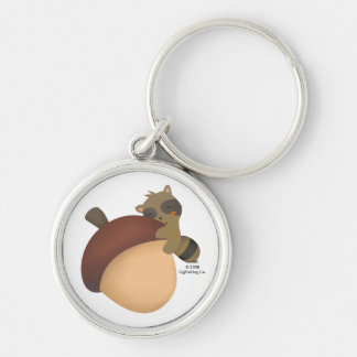 Porte-clés Petit porte - clé de blanc de Racoon