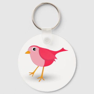 Porte-clés Petit Porte - clé rond rose de fille classique