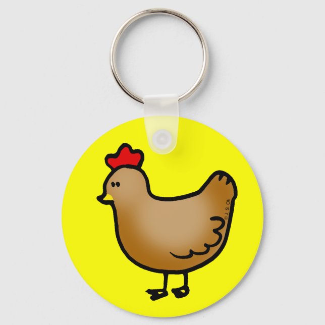 Porte-clés Petite poule (Recto)