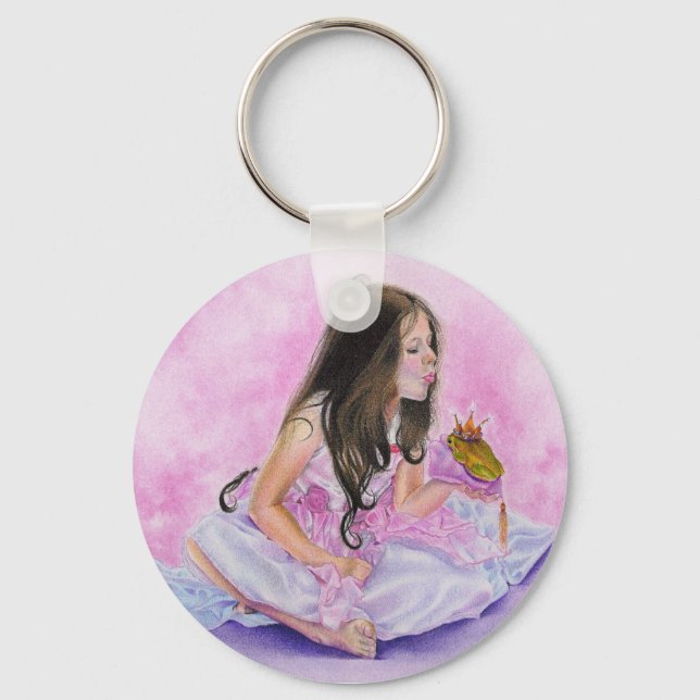 Porte-clés Petite princesse Kissing Frog Porte - clé (Recto)