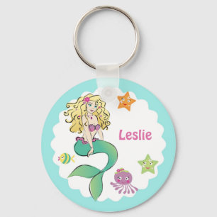 Porte-clés Petite sirène mignonne