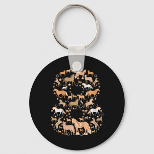 Porte-clés Petites filles 8 ans 8e anniversaire Cheval Graphi