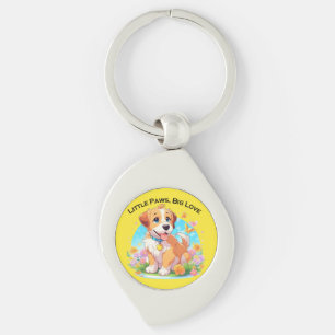 Porte-clés Petits Poches De Chiot Mignonne Grand Amour