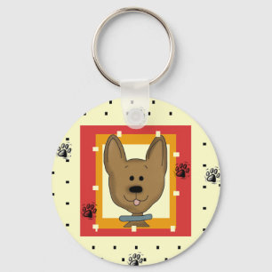Porte-clés Petits T-shirts et cadeaux Doggie Brown