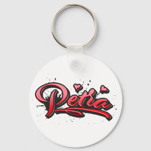 Porte-clés Petra red Heart Graffiti Schlüsselanhänger