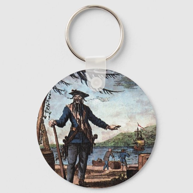 Porte-clés Peur Barbe Noire Pirate ! (Recto)