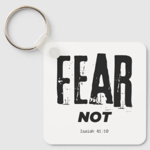 Porte-clés Peur pas Bible Verse Porte - clé