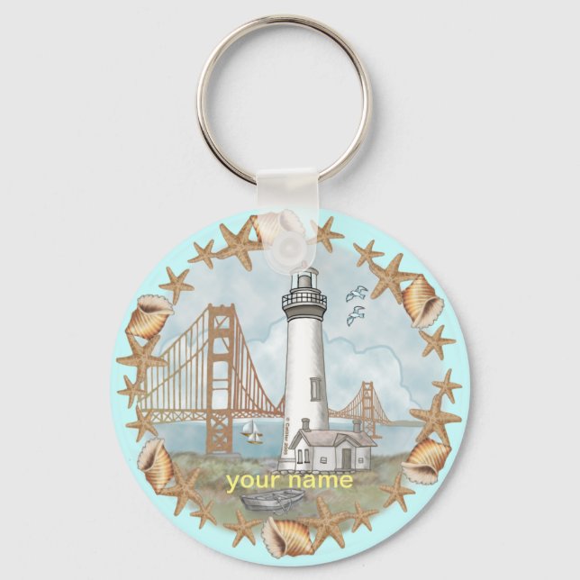 Porte-clés phare California Shells (Recto)