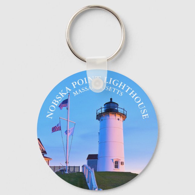 Porte-clés Phare de Nobska Point, Porte - clé du Massachusett (Recto)
