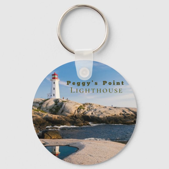 Porte-clés Phare de Peggys Point Canada atlantique (Recto)