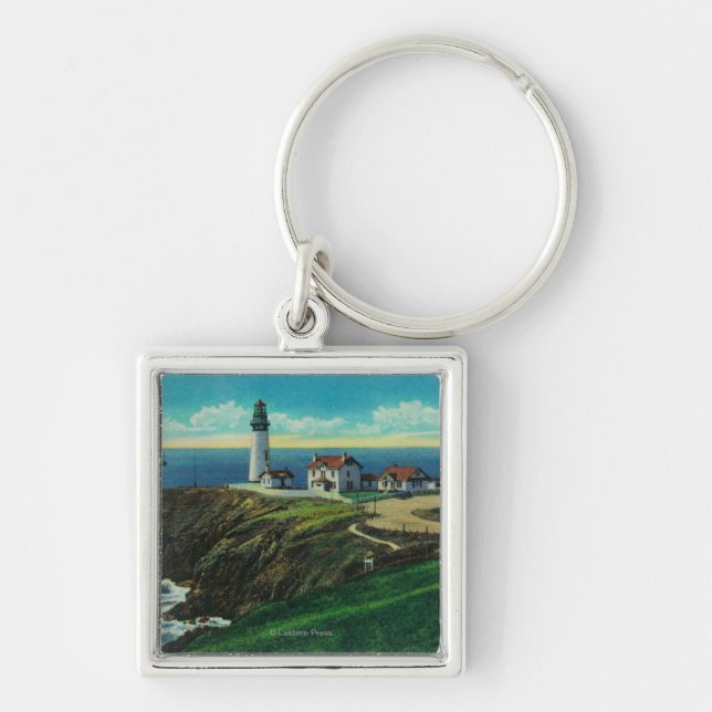 Porte-clés Phare de Yaquina et Yaquina HeadYaquina, OU (Devant)