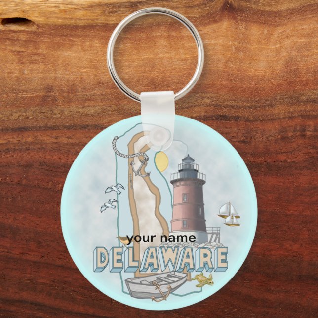 Porte-clés phare du Delaware (Recto)