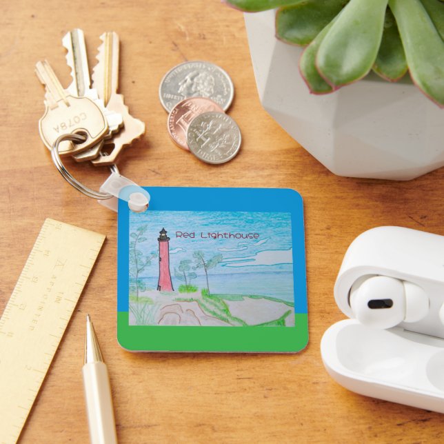 Porte-clés Phare rouge (Bureau)