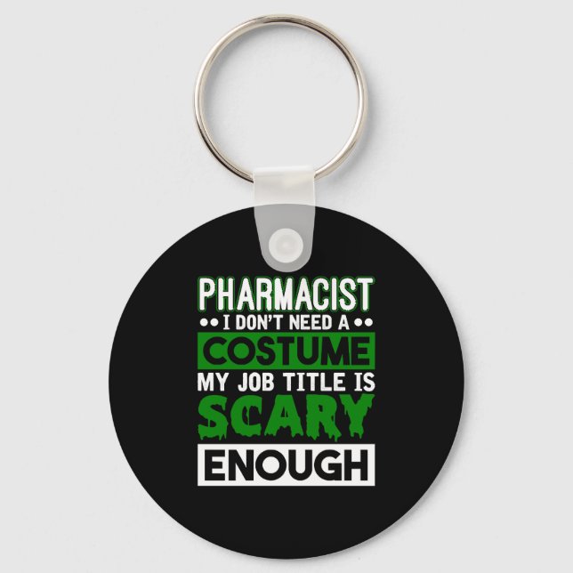 Porte-clés Pharmacien Halloween Costume Technicien en pharmac (Recto)