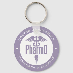 Porte-clés PharmD Docteur en pharmacie Pharmacy Graduation Ph